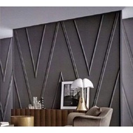 5 Meter Wainscoting PVC / Siap cat / Wall Skirting / Lebih Tebal / Wainscoting