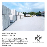 BATA RINGAN SNI / HEBEL 7,5CM / 10CM ( BATA PABRIK CIKARANG )