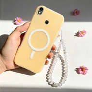 2 in 1 Case for vivo y11 2019 y95 y91 Y93 Y91C Y1S y91i phone case pearl bracelet hard shell for gir