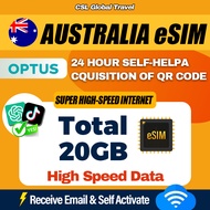 【CSL】Australia Total eSIM | 3-30Days | Total 20GB | Australia Travel Card Online eSIM 4G/5G Online A