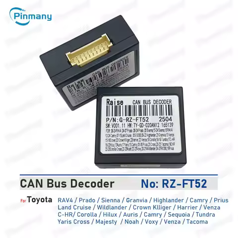 Car CAN Bus Decoder RZ-FT52 for Toyota RAV4 Prado Sienna Granvia Highlander Camry Land Cruise Wildla