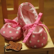 【billy的pinkoi館】【K112_300 芭蕾娃娃 嬰兒鞋材料包】適用0-12月寶寶, 布料量可做2雙