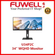 AOC U34P2C 34" WQHD Monitor 75Hz
