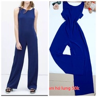 Backless cobalt blue jumpsuit