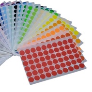 【SG Seller】FREE Mail <7 pcs | 20mm Round Circle Colors Sticker Dot Labels 33 variations