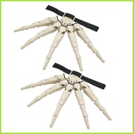 Long Fingers Claw Hands Skeleton Articulated Finger Extensions for Cosplay Dress Up Accessory Costum