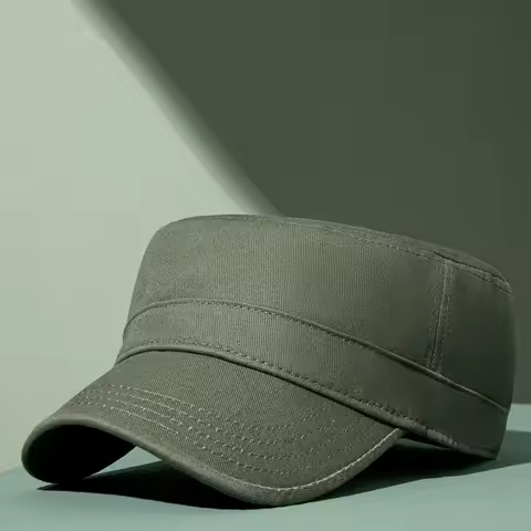2023 Spring Adult Casual Sun Hat Dad Outdoors Flat Top Cap Man Woman Pure Cotton Big Size Baseball C
