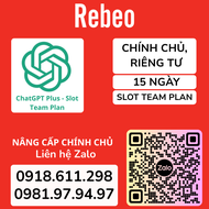 Nâng Cấp Chính Chủ ChatGPT Plus Slot Team Plan GPT4 - REBEO Shop