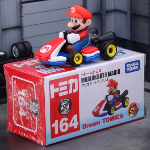 TAKARA TOMY tomica 164 Super Mario Yoshi Kart 8 Alloy car Diecast Model Replica Series Children Gift