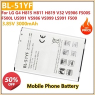 3.85V 3000mAh BL-51YF BL51YF Mobile Phone Battery for LG G4 H815 H811 H819 V32 VS986 F500S F500L US9