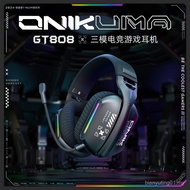 Panas Baru ONIKUMA GT808 Alat Dengar Permainan Wayarles Fon Kepala Bluetooth 2.4G Boleh Dipakai Fon 