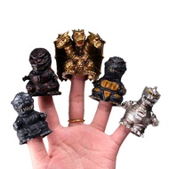 5Pcs/Set 5cm Mecha Godzilla Titanus Gojira King Ghidorah Finger Puppets Movie Cartoon Peripheral Act