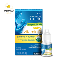 Vitamin D Organic Mommys Bliss D3 hữu cơ 400IU Cho Bé Từ Sơ Sinh 3.24ml