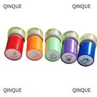 QINJUE 5Pcs Teacher Seal Stamp, Praise Cute Animals Spanish Seal, Portable Set Award Encourage Stude