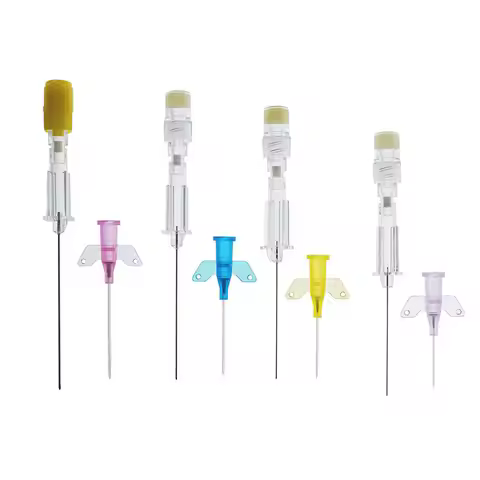 5/10/20/50PCS Animals I.V.Cannula With Heparin Cap And Wing Pet Dog Cat Intravenous Injection Cathet