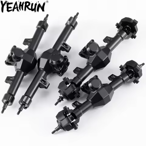 YEAHRUN Alu Alloy Front Rear Axle 97/105mm Standard/Extended Axles for 1/24 Axial SCX24 All Series U