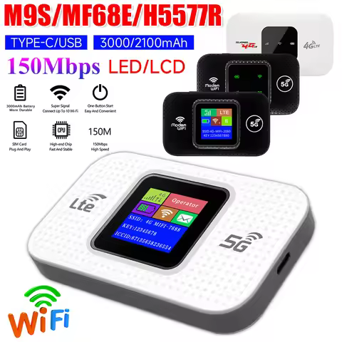 M9S/MF68E/H5577R 4G Lte Router Wireless Wifi Portable Modem Mini Outdoor Hotspot Pocket Mifi 150mbps