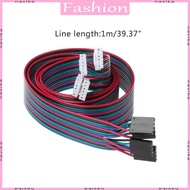 NAV 4pcs 100cm 4pin Stepper Motor Cables XH2 54 Terminal Wire For 3D Printer NEMA 17