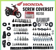 HONDA RS150 RSX 150 RS150R RS 150 RS150 R FULL COVER SET SCREW BODY SKRU COVER SCREW SET SKRU ORIGIN