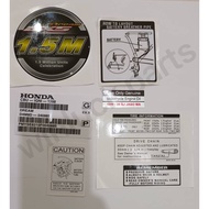 Honda Ex5 Sticker Label 30TH Anniversary Rubber Sticker Epoxy Restore Sticker Complete