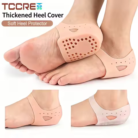 1Pair Silicone Heel Protector Breathable Heel Gel Heel Cushions for Cracked Heel Cups Heel Cover for