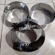 Cake RoundRing 6"X3"/ RoundRing Ø6" T 3"