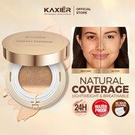 Kaxier Cushion High Coverage Poreless Flawless Foundation Makeup 24H Long-lasting SPF35+