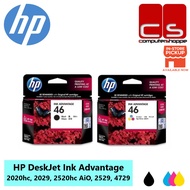 HP 46 Original Ink Cartridge Combo Set (Black & Tri-color)