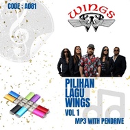Pendrive Lagu MP3 KOLEKSI LAGU KUMPULAN WINGS ROCK KAPAK  (USB Flash Drive Lagu MP3) A081 VOL 1