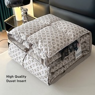 High Quality Hotel Quilt Warm Goose Down Duvet Insert Light Luxury Print Fluffy Comforter Selimut Te
