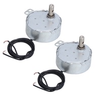 [Fast Ship] 2Pcs Synchronous Motor Mini 15‑18R/MIN CW CCW Rotation Accessory Set 4W AC220‑240V 50TYC