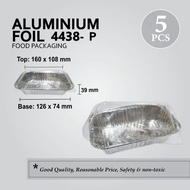 Aluminium Foil 4438 (4438-P) 5pcs Rectangular Food Grade Foil Tray