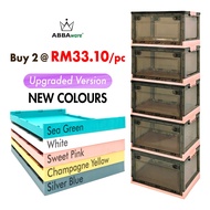 ABBAware Portable Transparent Storage Box / Foldable Storage Cabinet / Large Capacity Organizers/ Kotak Simpanan Lipat