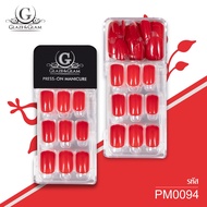 [ New Arrival ] GLAZE & GLAM เล็บปลอม เล็บเจลปลอม เล็บปลอมสำเร็จรูป เล็บปลอมพร้อมเทปกาวในตัว PRESS O