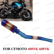 Slip On Escape For CFMOTO 400NK 650NK 650MT 700MT Motorcycle Exhaust Middle Link Pipe Modify NK400 E