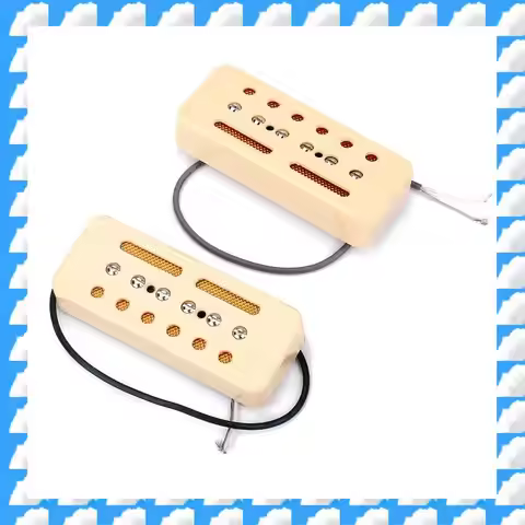 ONGE 2Pcs Single Coil Soap Bar Pickups For P-90 P90 LP Gb Electric Guitar Parts Accessories 50Mm / 5