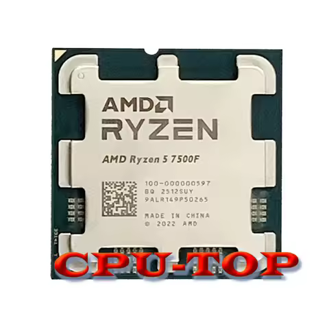 NEW AMD Ryzen 5 7500F R5 7500F 3.7GHz 6-Core 12-Thread CPU Processor 5NM L3=32M 100-000000597 Socket