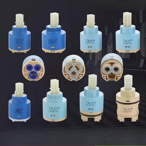 Ceramic Disc Cartridge Mixer Faucet Thermostatic Cartridge Faucet Disc Valve Pp Plastic Ceramic Cart