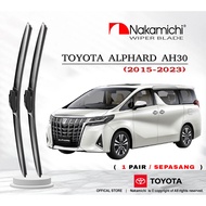 NRF30 Toyota Alphard AH30 2015 - 2023  Wiper 1 Pasang Depan Car Wiper Left And Right Wiper 1 Set Nak