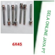 6 quarter45 block bolts