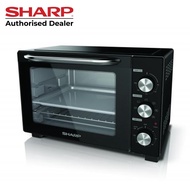 Sharp 38L 1800W Oven Toaster With Rotsserie Fork And Convection EO-387R-BK