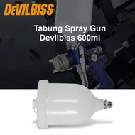 Tabung Cat Spray Gun 600ml Devilbiss GTI TEKNA Pro Pri FLG