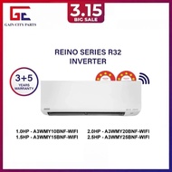 【5 Star Energy Saving】Acson Air Conditioner Reino Series R32 Inverter (4 & 5 Star) Built-In Wifi