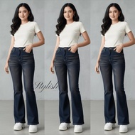 Women's High Waist Cutbray Jeans Women's Long Flare Pants Premium Jeans Long Flare Pants High Waist 