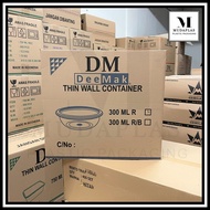 promo termurah thinwall 300 ml dm mangkok datar round - isi 500 pcs