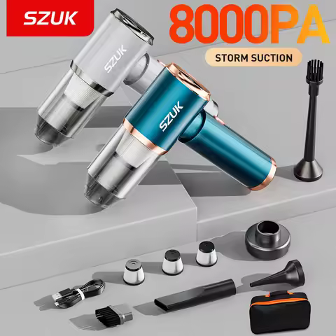 SZUK NEW 8000PA Car Vacuum Cleaner Powerful Portable Wireless Vacuum Cleaner Strong Suction Handheld