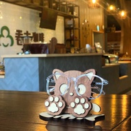 【手作DIY】目光如炬 小貓眼鏡架 可愛 組裝 眼鏡架 收納 情人節