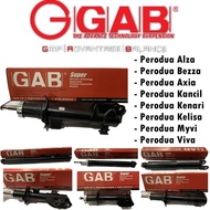 GAB Super Premium Shock Absorber - Perodua Alza / Axia / Bezza / Kancil / Kenari / Kelisa / Myvi / Viva - 1 Set (2 Pcs)