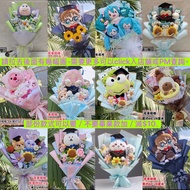3️⃣至5️⃣天訂貨/提供公仔訂製花束  Sanrio & Disney &Pokemon畢業花束  Chiikawa、小八貓 Hachiware、兔兔 usagi, 星之卡比Kirby, Kurom