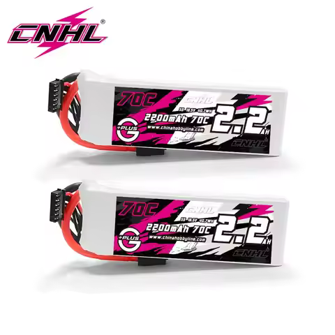 2pcs CNHL 18.5V 5S 2200mAh Lipo Battery 70C G+PLUS With XT60 Plug For Airplane Helicopter Quadcopter